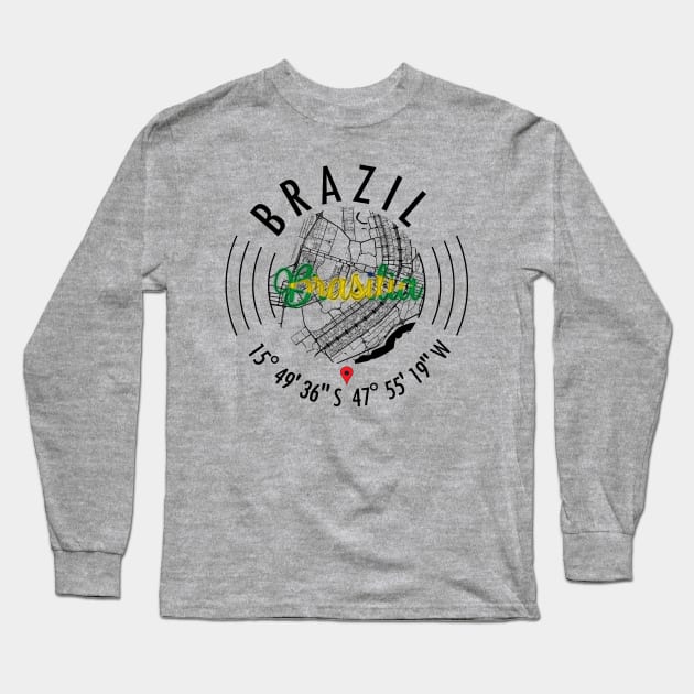 Brasilia, BRAZIL Long Sleeve T-Shirt by ArtisticParadigms